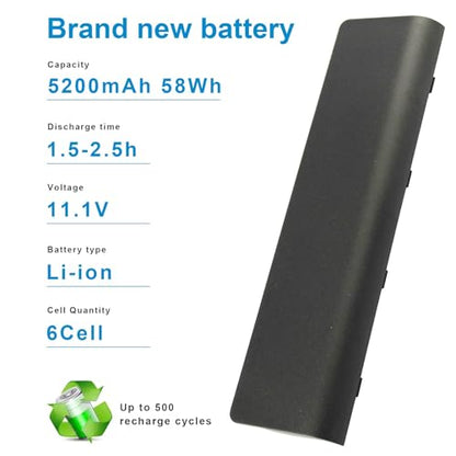 Futurebatt New Spare Battery fit HP 593553-001 593554-001 636631-001 593550-001 593562-001 586007-851 HSTNN-Q62C HSTNN-CBOW HSTNN-IB0N HSTNN-IB0X MU06 MU09 Pavilion G7 G6 G4 - size: Cq42 8.9 3.2 1.4 in