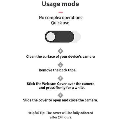 Webcam Cover,Camera Cover Compatible for Tesla Webcam, Laptop, Desktop, PC, Mac Book Pro, i Mac, Mac Mini, Computer, Smartphone,Protect Your Privacy and Security,Strong Adhesive