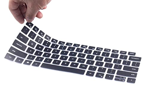 Silicone Keyboard Cover Skin Compatible for Dell Latitude 14" 5420 5430 5431 7410 7420 7430, Dell Latitude 15.6" 7520, Dell Latitude 9000 9510 9520 9420 9430 Laptop (Black) - color: Black