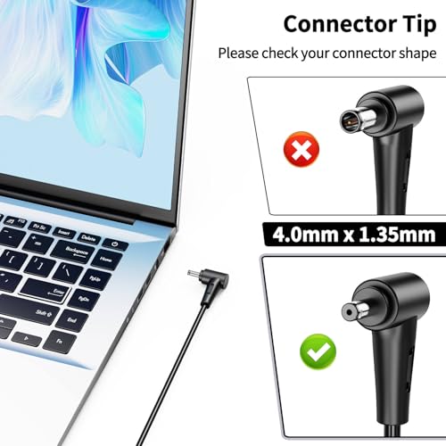 45W 33W Laptop Charger Compatible with Asus ZenBook X540S X540L Q504U Q302L X553M Q200E C300S C300M Q200E Q502LA X200MA X541NA Vivobook X512 X512JA X512DA X515 F415E F415 F512J Power Supply Adapter