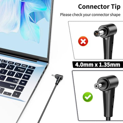 45W 33W Laptop Charger Compatible with Asus ZenBook X540S X540L Q504U Q302L X553M Q200E C300S C300M Q200E Q502LA X200MA X541NA Vivobook X512 X512JA X512DA X515 F415E F415 F512J Power Supply Adapter