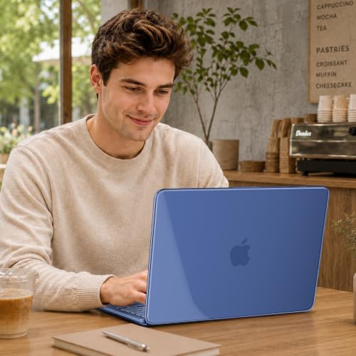 May Chen for MacBook Neo 13 inch Liquid Retina Display ((2026 Release A3404), Slim & Lightweight Protective Case with Screen Protector&Keyboard Cover&Dust Plug, Crystal Indigo - color: Crystal Indigo