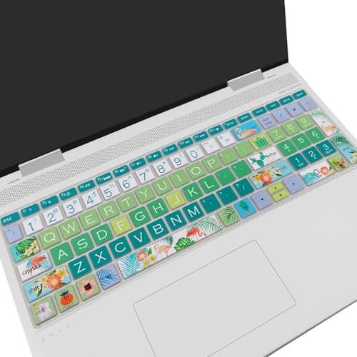 Keyboard Cover for HP Envy x360 15m-bp/bq /2020 2019 HP Pavilion 15/ HP Pavilion x360 15.6” Series/HP Envy 17 17.3" Series/HP Laptop 15t 17t 17-ca0011nr 17-by0040nr, Flamingo - color: Flamingo