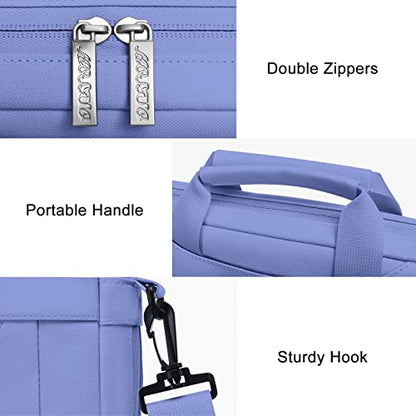 MOSISO Laptop Bag 13.3 inch, 13-14 inch Computer Bags | Compatible with MacBook Neo 13/ Air 13/13.6/ Pro 13/14, Laptop Messenger Bag with Adjustable Depth at Bottom, Lavender Gray - color: Lavender Gray, size: 13.3 inch