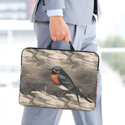 14 Inch Laptop Sleeve Case Waterproof Lightweight Laptop Case Bag Barn Swallow In Graphite Travel Laptop Bags With Handle Briefcase Messenger Bag For Women Men