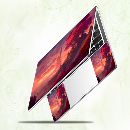 Laptop Skin Sticker Decal, Universal Reusable Vinyl Laptop Cover for 12" 13" 13.3" 14" 15" 15.4" 15.6" Notebook PC, Waterproof Scratch-Resistant with 2 Wrist Pads, Easy to Apply & Remove,Art Painting - color: Art Painting