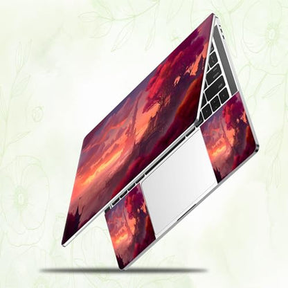 Laptop Skin Sticker Decal, Universal Reusable Vinyl Laptop Cover for 12" 13" 13.3" 14" 15" 15.4" 15.6" Notebook PC, Waterproof Scratch-Resistant with 2 Wrist Pads, Easy to Apply & Remove,Art Painting - color: Art Painting