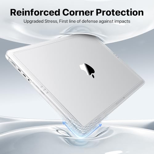Soonjet for MacBook Pro 16 Inch Case | M5 M4 M3 M2 M1 Pro/Max | 2026–2021 | Matte Clear | Hard Shell | Precision Fit | Like Using It Bare | Fits A3428 A3429 A3186 A3403 A2991 A2780 A2485 - color: Matte Clear
