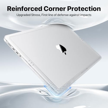 Soonjet for MacBook Pro 16 Inch Case | M5 M4 M3 M2 M1 Pro/Max | 2026–2021 | Matte Clear | Hard Shell | Precision Fit | Like Using It Bare | Fits A3428 A3429 A3186 A3403 A2991 A2780 A2485 - color: Matte Clear