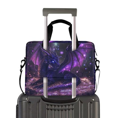 ALAZA Purple Dragon Laptop Case Bag Sleeve Portable Crossbody Messenger Briefcase w/Strap Handle, 13 14 15.6 inch - color: Multicolor1