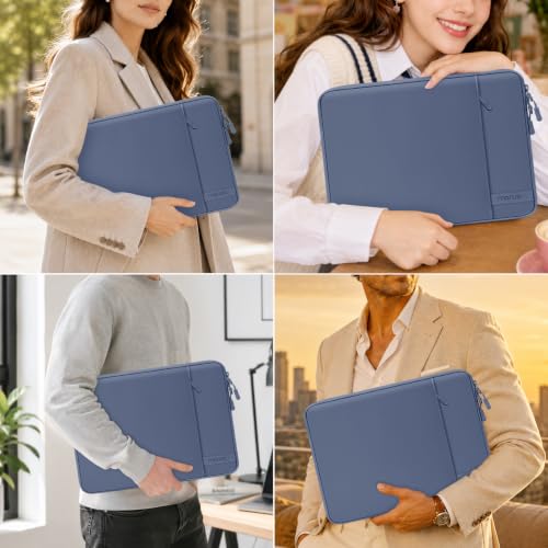 MOSISO Laptop Sleeve Compatible with MacBook Neo 13/Air 13.3 13.6/Pro 13 | 360 Degree Protective Portable Water Resistant Laptop Carrying Case Computer Bag with Vertical Pocket&Small Case, Indigo - color: Indigo, size: 13 inch