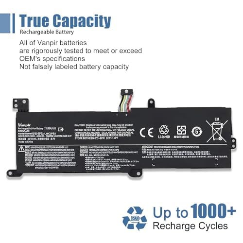 L16C2PB2 Laptop Battery Compatible with Lenovo IdeaPad S145-14API/15API 320-14AST/14IAP/14IKB 320-15ABR/15AST/15IAP Series Notebook L16S2PB1 L16C2PB1 L17L2PF1 L17M2PB7 L16L2PB2 L16M2PB2 - size: 8.25*2.87*0.25 inch L16C2PB2