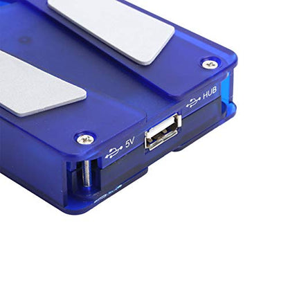 Generic Laptop Cooling Pad Fan with USB Hub Portable Blue Cooler for Various Laptop Sizes Compact Design