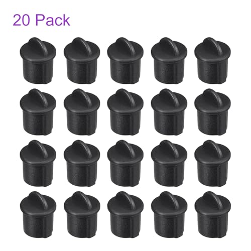 DMiotech 20 Pack BNC-A Port Cap Electrical Silicone Dustproof Caps Protective Cover for BNC-A, Black