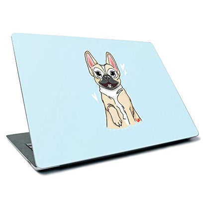 MightySkins Skin for Microsoft Surface Laptop 3 13.5" (2019) - Frenchie Love | Protective, Durable, and Unique Vinyl Decal wrap Cover | Easy to Apply, Remove, and Change Styles | Made in The USA - color: Frenchie Love