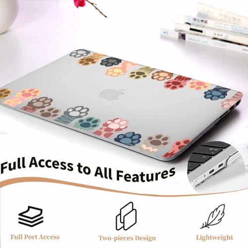 Compatible with MacBook Pro 14 inch Pro/Max Case 2025-2021 M5/M4/M3/M2/M1 Models A3434 A3185 A3401 A3112 A2918 A2992 A2779 A2442, Plastic Laptop Shell & Keyboard Cover, Enchanting Cat Paws - color: Enchanting Cat Paws, size: Pro 14.2" (2026-2021)M5/M4/M3/