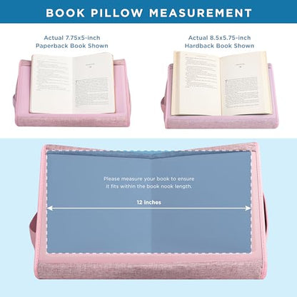 LAPGEAR Book Pillow - Pink, Fits 6" x 9" Books - color: Pink