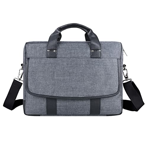 13" Daily Messenger Bag Compatible with MacBook Pro 13, Micro Brushed Twill Organizer with Tech Pockets Grey - size: 12.75 inches by 10.25 inches by 2 inches