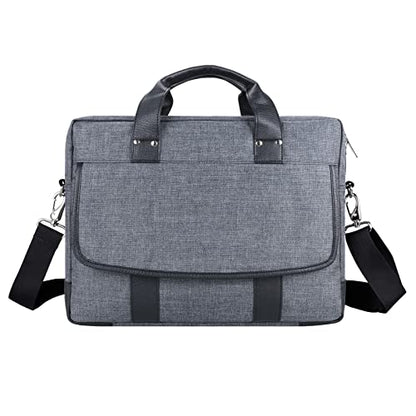 13" Daily Messenger Bag Compatible with MacBook Pro 13, Micro Brushed Twill Organizer with Tech Pockets Grey - size: 12.75 inches by 10.25 inches by 2 inches