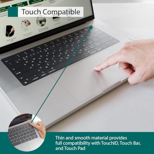 GOS Keyboard Cap Pro for MacBook Air 15.3" M2/M3/M4 [2 Pack] – Patented 0.03mm Full-Cover Film with Touch ID Support Without Punch Hole – Ultra-Thin, No Glue, Clear, Easy-Clean Upper Case Protector - size: MacBook Air 15.3 Inch M2/M3/M4