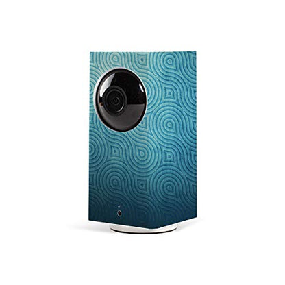 MightySkins Skin Compatible with Wyze Cam Pan - Blue Swirls | Protective, Durable, and Unique Vinyl Decal wrap Cover | Easy to Apply, Remove, and Change Styles | Made in The USA - color: Blue Swirls
