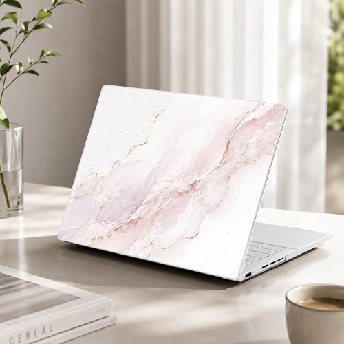 Batianda Artistic Case for ASUS Zenbook 14 OLED 2024 2025,Blush Pink Marble | Model UX3405×× / UM3406××, Slim Plastic Hard Shell, Artistic Designs, Ultra-Thin Lightweight Laptop Case - color: Blush Pink Marble