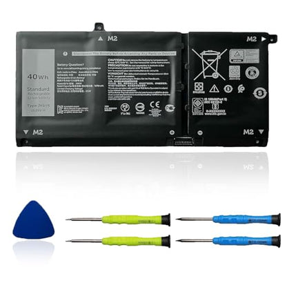 JK6Y6 Laptop Battery Compatible with Dell Latitude 3410 3510 Vostro 5300 5401 5501 Inspiron 5300 5401 5408 5501 5508 5400 7405 7300 7500 2-in-1 Silver Series H5CKD 0C5KG6 0CF5RH 11.25V 40Wh - size: 7.48*4.13*0.22 inch JK6Y6