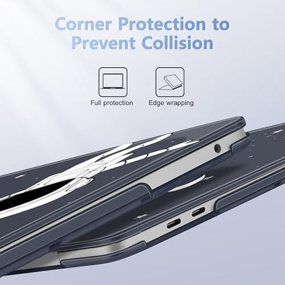 May Chen Case for MacBook Pro 13 inch M2 2023,2022,2021,2020 A2338 M1 A2251 A2289, Plastic Hard Shell Case for MacBook Pro 13" with Touch Bar Fits Touch ID, Astronaut Space - color: Astronaut Space