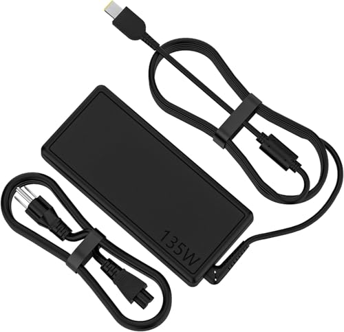 135W Charger Fit for Lenovo Legion Y530 Y730 Y520 Ideapad Y700 Gaming 3 Slim 7 ThinkPad T15p X1P 15v T440P T540 Yoga Slim 7 C940 S740 720 S740 20V 6.7A ADL135NLC3A 4X20E50558 AC Adapter Supply Power