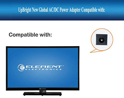 UpBright 12V AC/DC Adapter Compatible with Element Electronics 19'' 22'' 24" ELEFW195 ELETT221 ELEFW221D ELEFT222 ELEFW247 LCD LED HD TV HDTV Television Monitor APD WA-30J12R 12VDC 2.5A Power Supply