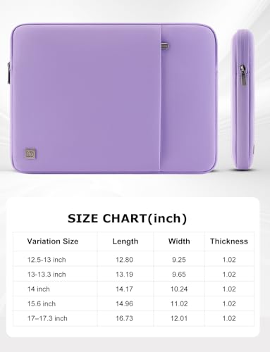 DOMISO Laptop Case Laptop Sleeve Cover for 16 inch MacBook Pro M4/M3/M2/M1 Pro/Max A3403 A3186 A2991 A2780 A2485 A2141,Compatible with 15.6 inch HP Lenovo Dell XPS 16, Purple - color: Purple, size: 15.6 inch