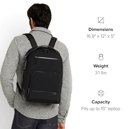 TUMI Harrison Warren Backpack - 15-Inch Laptop Backpack - Stylish Women's & Men's Backpack for Travel & Business - Cognac Leather - color: Cognac