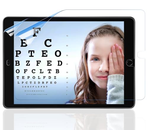IPROKKO 2 Pack Blue Light Screen Protector For iPad 9/8/7th Gen 10.2-Inch | Matte Anti Glare, Eye Protection & HD, Blocking Blue Light UV Filter, Easy Install, Compatible iPad 2019/2020/2021 Generation - color: Blue, size: A-iPad 10.2" 2019-2021