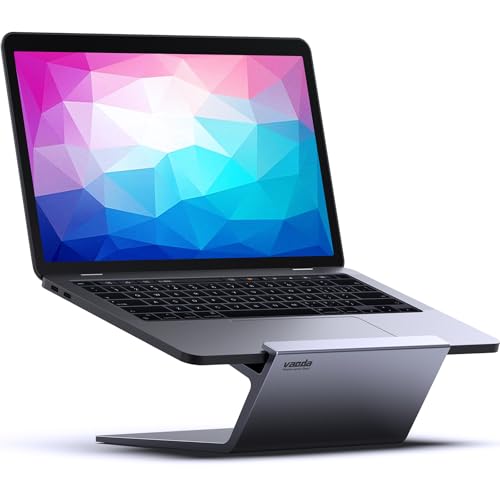 Laptop Stand, Aluminum Notebook Holder Riser Heat-Vent for MacBook Air/Pro, Dell, HP, Lenovo, Microsoft Surface, Samsung 11-16 inches Notebook