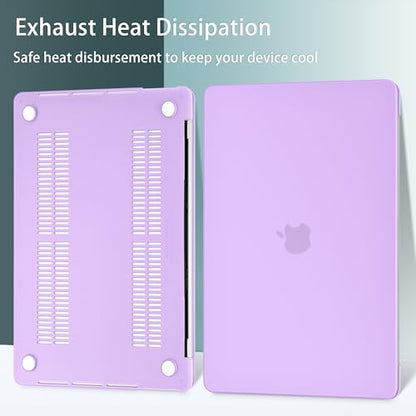 May Chen for MacBook Pro 16 Inch 2019 Release Model:A2141, Hard Shell Case Cover Screen Protector & Keyboard Cover for MacBook Pro 16 Retina with Touch ID & Touch Bar - Purple - color: Purple