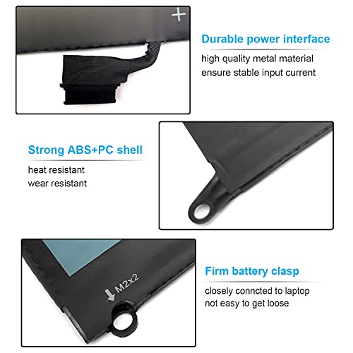 52Wh DXGH8 7.6V Battery for Dell XPS 13 9370 9380 Inspiron 13 7390 7391 2-in-1 5390 5391 14 7490 Latitude 3301 Vostro 13 5390 5391 G8VCF H754V 0H754V V48RM HK6N5 P82G P82G002 P113G P114G P115G 4 Cell