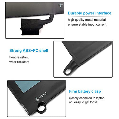 52Wh DXGH8 7.6V Battery for Dell XPS 13 9370 9380 Inspiron 13 7390 7391 2-in-1 5390 5391 14 7490 Latitude 3301 Vostro 13 5390 5391 G8VCF H754V 0H754V V48RM HK6N5 P82G P82G002 P113G P114G P115G 4 Cell