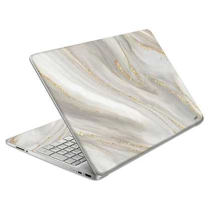 Laptop Skin Decal HP 15.6" - Marbling, Laptop Cover Sticker, No Cutting Required, No Bubble, Waterproof, Scratch Resistant - Including Wide Screen and Wrist Pad - size: 15.6 inch