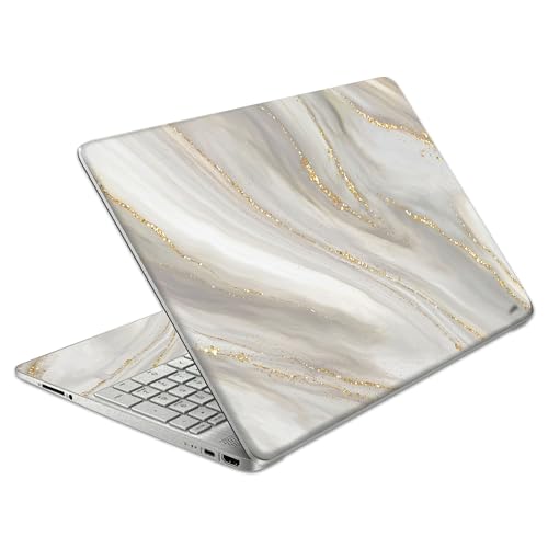 Laptop Skin Decal HP 15.6" - Marbling, Laptop Cover Sticker, No Cutting Required, No Bubble, Waterproof, Scratch Resistant - Including Wide Screen and Wrist Pad - size: 15.6 inch