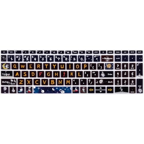 Silicone Keyboard Cover for 15.6" HP ProBook 450/455/650 G8 G9 G10, HP Zbook Power G8 G9,Space Man - color: Space Man