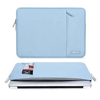 MOSISO Laptop Case 13 inch, Laptop Sleeve Bag with Pocket | Compatible with MacBook Neo A3404 2026/Air/Pro 13 M5/M4/M3/M2/M1 2026-2016, Polyester Vertical Computer Bag, Air Blue - color: Air Blue, size: 13 inch