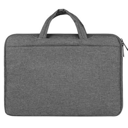 15.6 Inch Laptop Briefcase Sleeve with Hideaway Handles, Slim Work Carry Case, Front Zipper Pocket, Quick Access Fastener Pouch, Low Profile Business Handbag for Commuting, Meetings, Office Travel