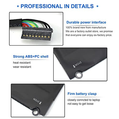 XPS 13 9350 9343 90V7W JD25G Battery for Dell XPS13 XPS 13 9343 9350 P54G P54G001 P54G002 13-9350-D1508G 0RWT1R 0DRRP 0N7T6 DIN02 00N7T6 JHXPY JHXPY53 5K9CP RWT1R 0JHXPY 451-BBMK 090V7W 13D-9343-3708 - size: JD25G