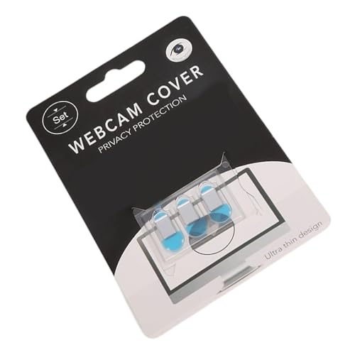 3 Discreet Webcam Privacy | 0.7mm Tool-Less Adhesive Cover Smartphones, Tablets, Laptops | Anti-Peeping Design Camera Privacy Cover Protector Suitable for Laptops Tablets Phones Tool - color: B