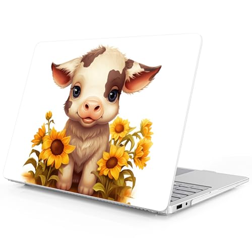 Mektron Printed Case for 2025 Microsoft Surface Laptop Windows 11 Copilot+ PC Surface Laptop 13 inch Touchscreen Display Cover Fits Model 2095, Cute Cow - color: Cute Cow