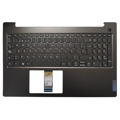 New Laptop Palmrest for Lenovo V15 G2-ITL ALC IJL G3 IAP US/Spanish Keyboard Non Backlight (Glossy Spanish NO Backlit) - color: glossy Spanish NO Backlit