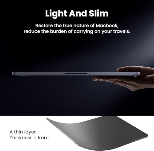 BlueSwan Flexible Case for MacBook Pro 16 inch, M5-M1 Pro/Max 2026-2021 | Anti-Scratch Protective Laptop Cover with Grippy Matte Texture, Seamless Fit and Lightweiht, Frosted Black - color: Frosted Black, size: Pro 16-inch (2026-2021)