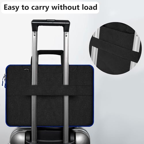 Hseok Laptop Shoulder Bag 15 15.6 16 Inch Briefcase,Compatible MacBook Pro/Neo 16",MacBook Air/Pro 15,XPS 15/16 and most 15.6-16 and Most 15-16 Notebooks,Spill-Resistant Handbag,Black & Blue - color: Black & Blue, size: 15-16 inch