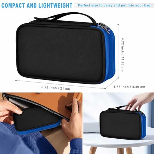 ZINMARK Slim Expandable Laptop Backpack with Small Case for 15-16 inch Notebooks,Water Resistant Computer Bag for College Business for Men Women，Black Blue - color: Black Blue