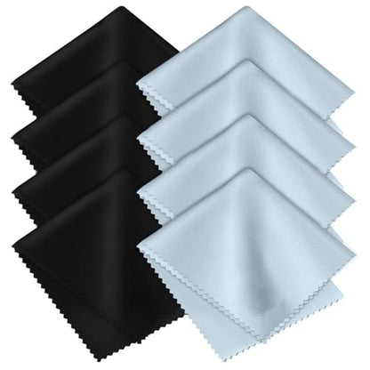 8-Pack Premium Microfiber Cleaning Cloths -Ultra-Soft, Streak-Free, lint-Free, Suitable for Glasses, Screens, Cameras, Mobile Phones,General Soft High-Quality Polishing Cloth and televisions
